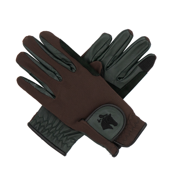 Sixteen Cypress Leather &amp; Mesh Riding Gloves