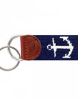 Smathers & Branson Anchor Needlepoint Key Fob