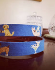 Smathers & Branson Booze Hounds Needlepoint Belt