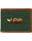 Smathers & Branson Fox and Hound Needlepoint Bi-fold Wallet