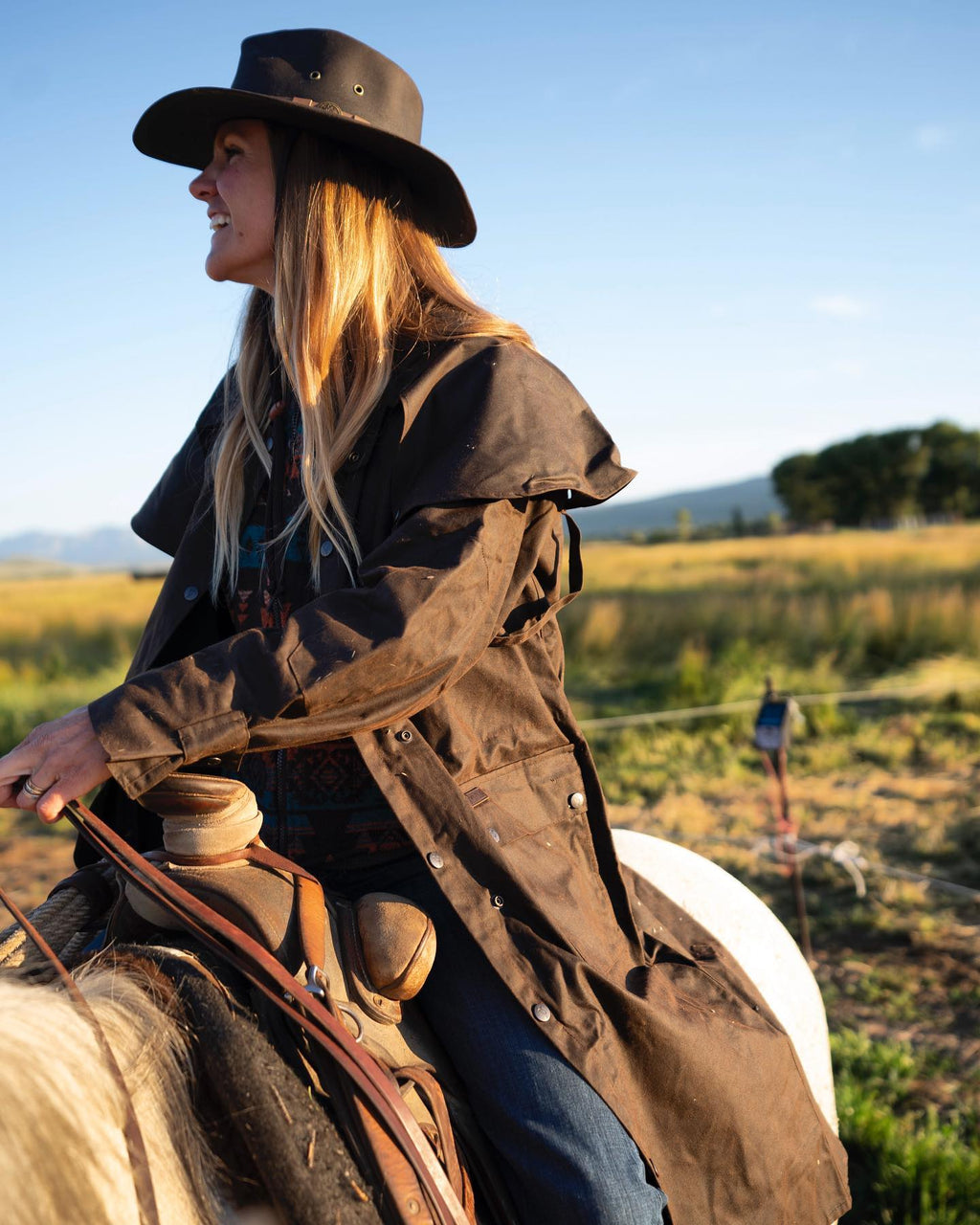 Outback Unisex Long Oilskin Coat - The Low Rider Duster - Brown – Glaze ...