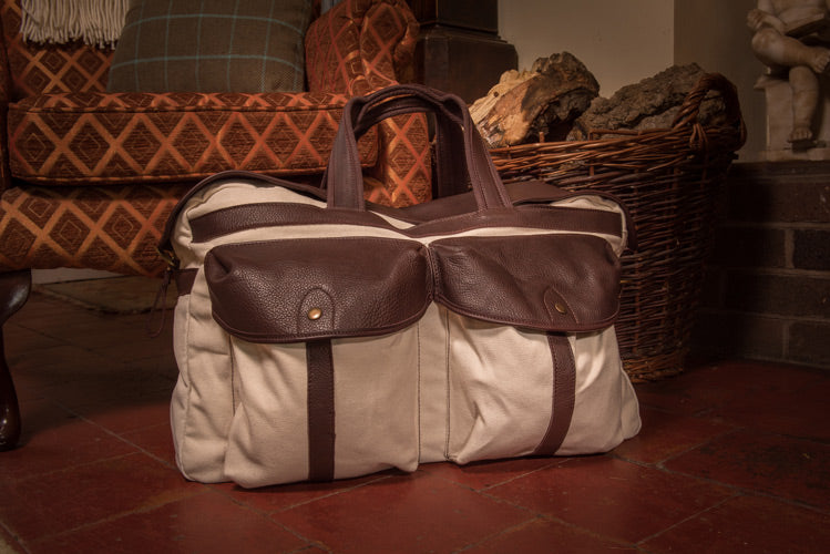 Glaze &amp; Gordon Wooster Canvas &amp; Leather Travel Bag