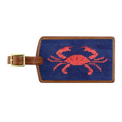 Smathers & Branson Coral Crab Luggage Tag