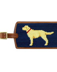 Smathers & Branson Yellow Labrador Needlepoint Luggage Tag