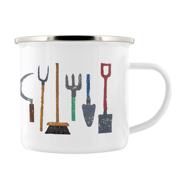 Glaze & Gordon Garden Tools Enamel Mug