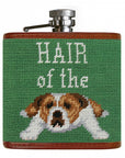 Smathers & Branson Hair of the Dog Needlepoint Hip Flask