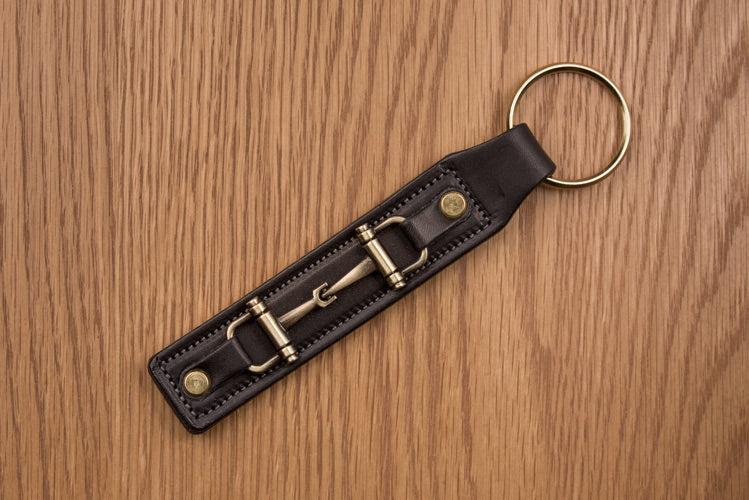 Glaze &amp; Gordon Leather Snaffle Key Ring