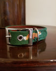 Glaze & Gordon Needlepoint Fox Dog Collar by Smathers & Branson