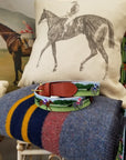 Glaze & Gordon 'The Going Is Good' Racing Needlepoint Belt