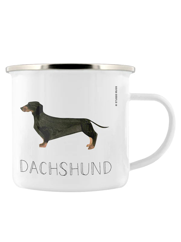 Glaze & Gordon Dachshund My Dog Is The Best Enamel Mug