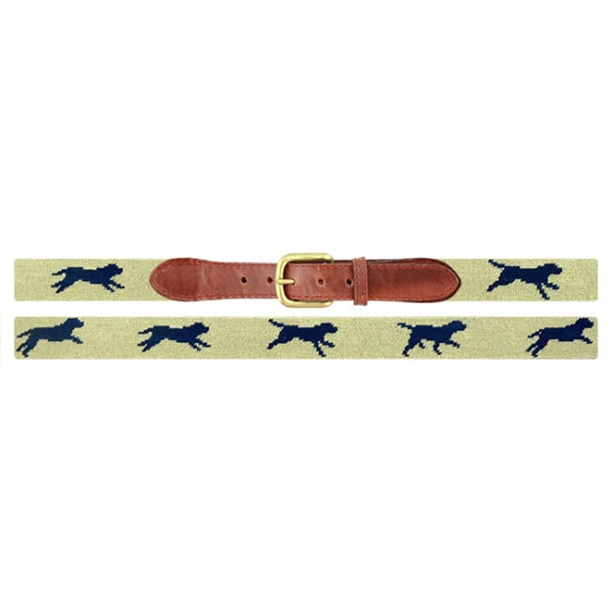 Smathers & Branson Dogs at Play Needlepoint Belt - last chance, discontinued.
