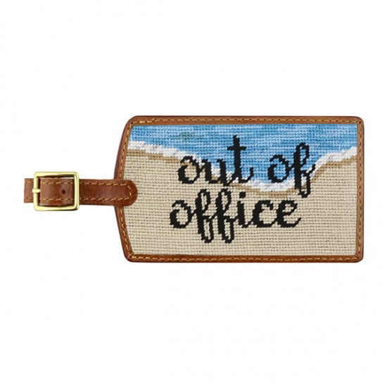 Smathers & Branson Needlepoint Luggage Tag