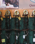 Schneiders Brass Double Horseshoe Bridle Rack