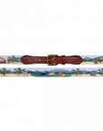 Smathers & Branson Safari Scene Needlepoint Belt