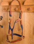 Glaze & Gordon Leather and Cotton Web Headcollar - Handcrafted