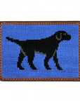 Smathers & Branson Black Labrador Needlepoint Card Wallet