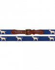 Smathers & Branson Yellow Labrador Needlepoint Belt