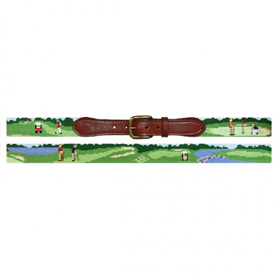 Smathers & Branson On The Links Needlepoint Belt - last chance, discontinued.