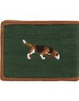 Smathers & Branson Fox and Hound Needlepoint Bi-fold Wallet