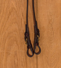 Glaze &amp; Gordon Half Rubber Reins With Buckle Ends