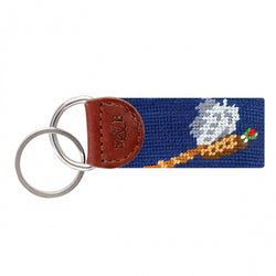 Smathers & Branson Pheasant Needlepoint Key Fob