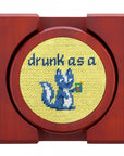 Smathers & Branson Cocktail Critters Needlepoint Coaster Set