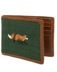 Smathers & Branson Fox Needlepoint Bi-fold Wallet