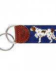 Smathers & Branson Pointer Needlepoint Key Fob