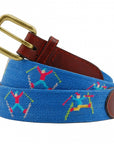 Smathers & Branson Ski Tricks Needlepoint Belt