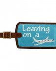 Smathers & Branson Leaving on a Plane Needlepoint Luggage Tag