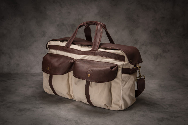 Glaze & Gordon Wooster Canvas & Leather Travel Bag
