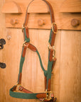 Glaze & Gordon Leather and Cotton Web Headcollar - Handcrafted