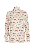 Ginger & Jardine X Glaze & Gordon Ruth Buchanan Collection 'The Hunt Jump' Cosy Stock Shirt