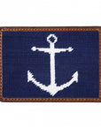 Smathers & Branson Anchor Needlepoint Card Wallet