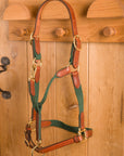 Glaze & Gordon Leather and Cotton Web Headcollar - Handcrafted