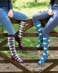 Ginger & Jardine Bamboo Argyle Pattered Socks - Kids