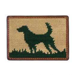 Smathers & Branson Hunting Dog Needlepoint Card Wallet