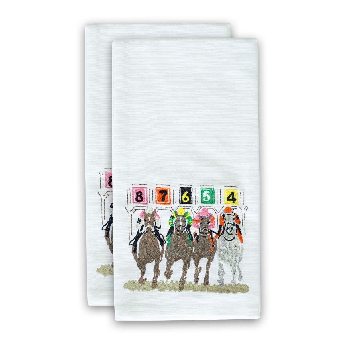 Pomegranate Embroidered Away They Go Tea Towel - Thumbnail 2