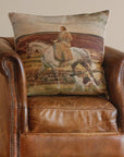 Munnings "Lady Munnings on a Grey" Large Square Cushion