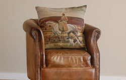 Munnings "Lady Munnings on a Grey" Large Square Cushion