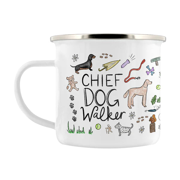 Glaze & Gordon Chief Dog Walker Enamel Mug