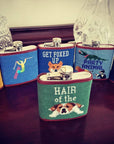 Smathers & Branson Hair of the Dog Needlepoint Hip Flask