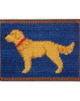 Smathers & Branson Golden Retriever Needlepoint Card Wallet