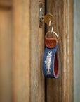 Glaze & Gordon Salmon Needlepoint Key Fob - 15% of sales go to the Atlantic Salmon Trust