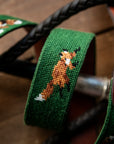 Smathers & Branson Fox and Hound Needlepoint Belt - Seen in The Field Magazine.