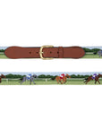 Glaze & Gordon 'The Going Is Good' Racing Needlepoint Belt