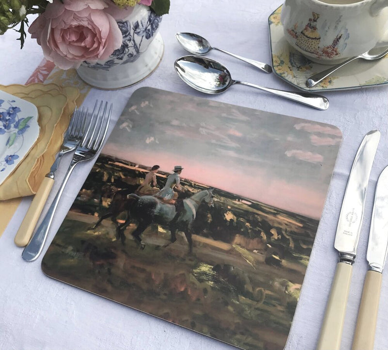 Munnings "Two Lady Riders Under an Evening Sky" Placemat
