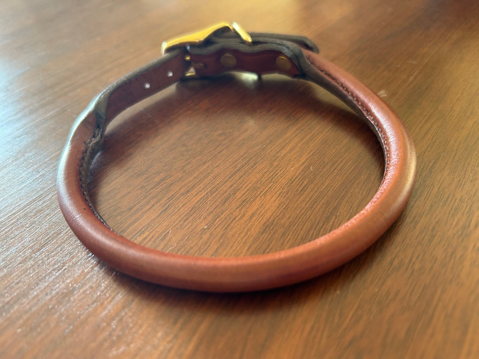 Glaze &amp; Gordon Alnwick Rolled Leather Collar