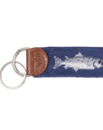 Glaze & Gordon Salmon Needlepoint Key Fob - 15% of sales go to the Atlantic Salmon Trust