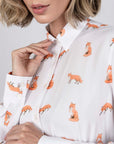 Hartwell Lydia Ladies Foxes Print Shirt